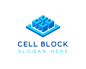 Cube Data Storage logo design