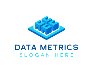 Cube Data Storage logo design