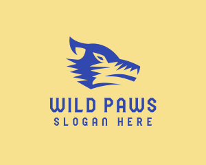 Wild Wolf Animal logo design