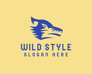 Wild Wolf Animal logo design