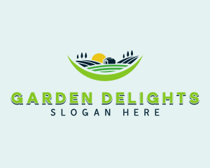 Lawn Field Landscaping logo design