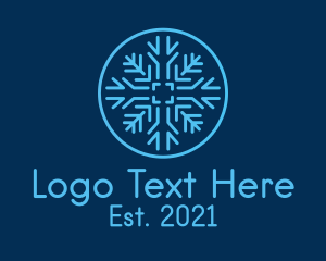 Snowflake Frost Badge logo