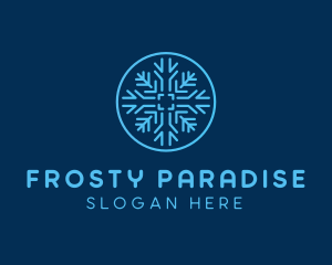 Snowflake Frost Badge logo