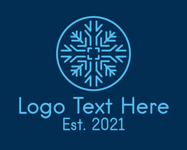 Glacier logo example 1