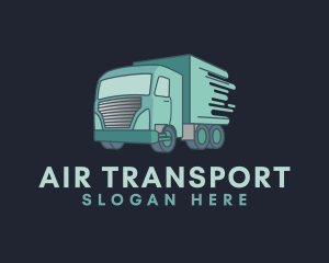 Truck Moving Logistics logo design