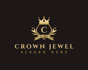 Crown Crest Monarchy logo design