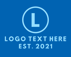 Blue Circle Lettermark Logo