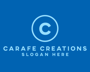 Blue Circle Lettermark logo design