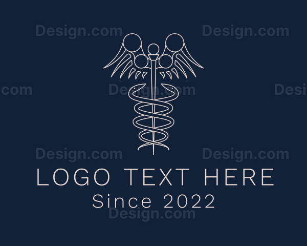 Medical Orthopedic Caduceus Logo