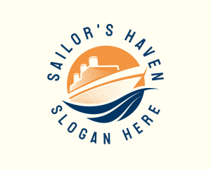 Vacation Sailor Ship  logo design