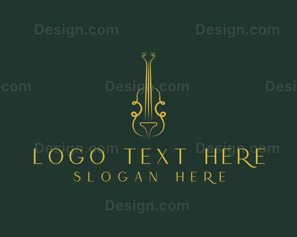 Violin Musical Instrument Logo