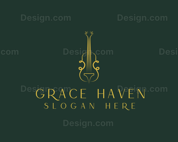 Violin Musical Instrument Logo