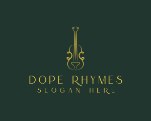 Violin Musical Instrument Logo