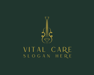 Violin Musical Instrument Logo