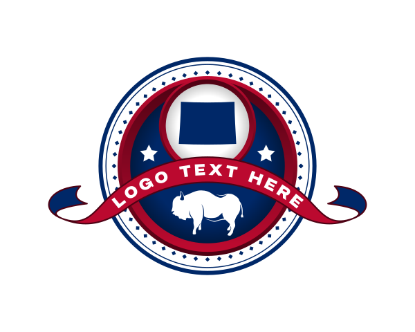 Bison logo example 2