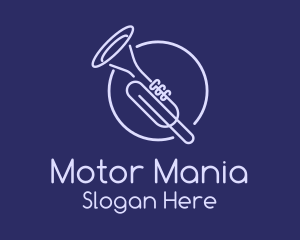 Trumpet Monoline logo design