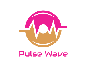 Pink Orange Disc Pulse logo