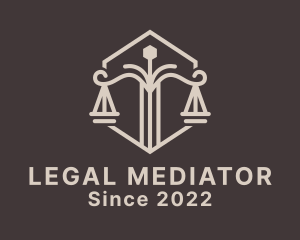 Judge Scale Lawyer  logo design