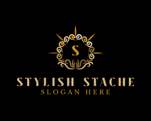 Stylish Floral Wreath logo design