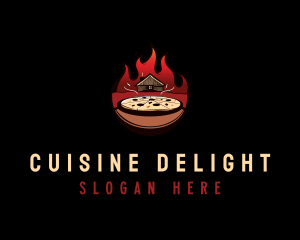 Pizza House Cabin logo design