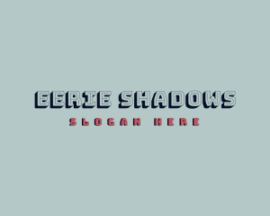 Retro Game Shadow logo design