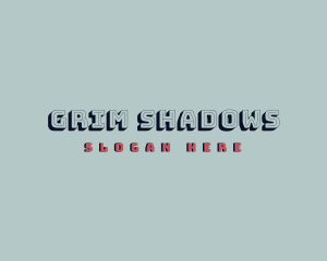 Retro Game Shadow logo design