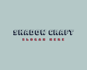 Retro Game Shadow logo design