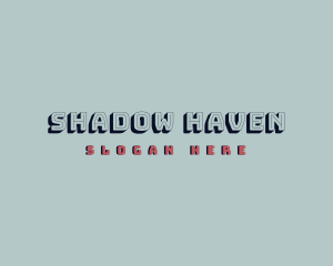 Retro Game Shadow logo design