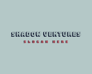 Retro Game Shadow logo design