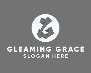 Gray Stone Letter G logo design