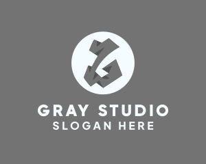 Gray Stone Letter G logo