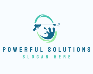 Water Pressure Washing  logo design