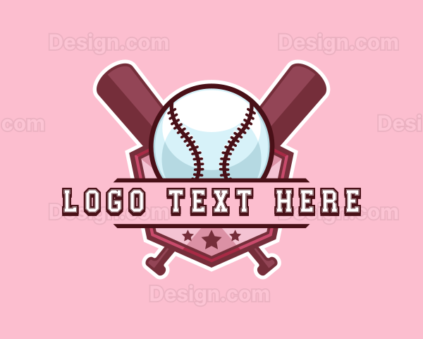 Baseball Bat Sports Logo