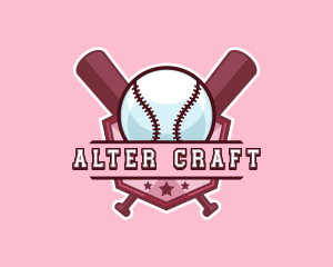 Baseball Bat Sports logo design