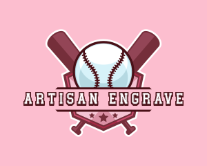 Baseball Bat Sports logo design