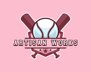 Baseball Bat Sports logo design