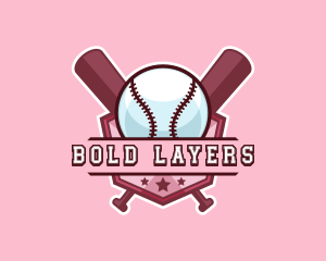 Baseball Bat Sports logo design