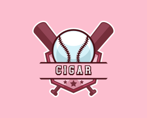 Baseball Bat Sports logo design