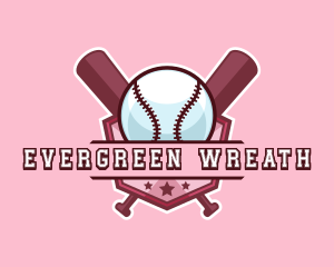 Baseball Bat Sports logo design