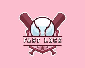 Baseball Bat Sports logo design