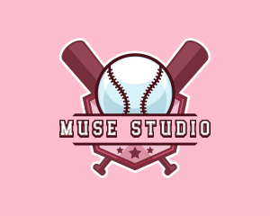 Baseball Bat Sports logo design