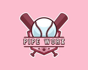 Baseball Bat Sports logo design