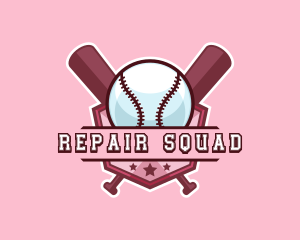 Baseball Bat Sports logo design