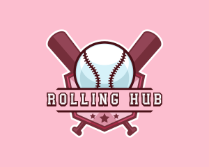 Baseball Bat Sports logo design