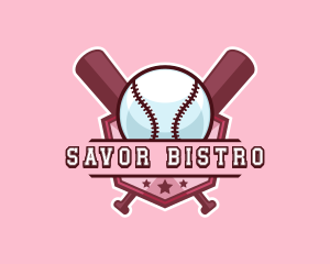 Baseball Bat Sports logo design