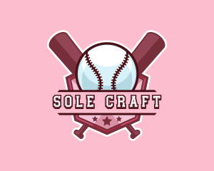 Baseball Bat Sports logo design