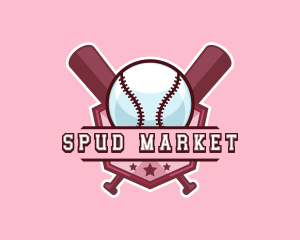 Baseball Bat Sports logo design