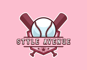 Baseball Bat Sports logo design