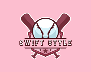 Baseball Bat Sports logo design