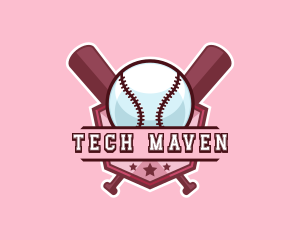 Baseball Bat Sports logo design